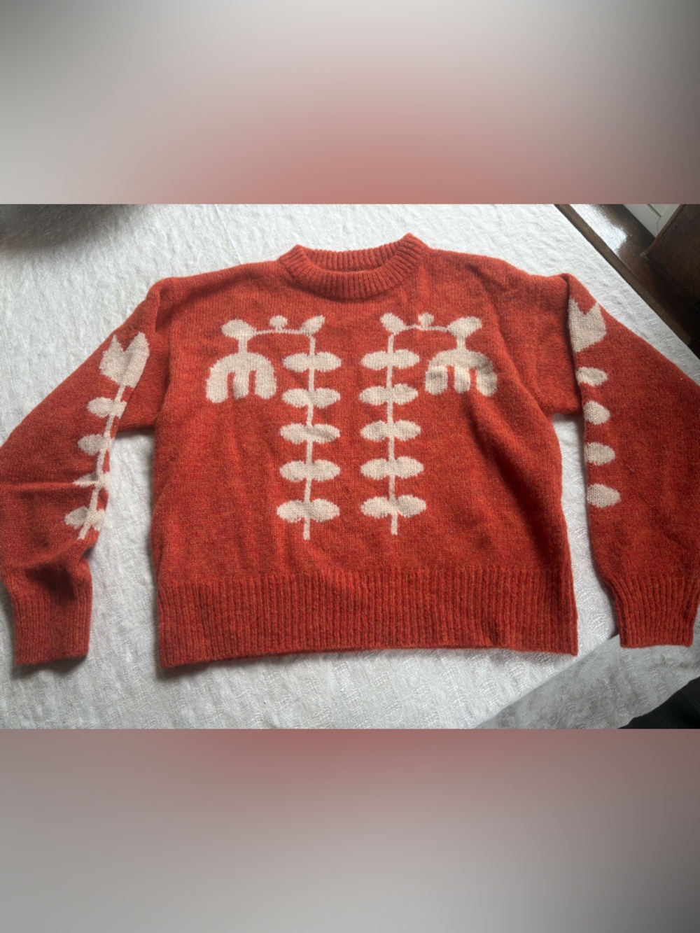 Degen Tulip Pullover Sweater in Russet